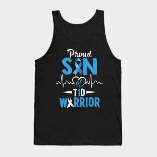 Proud Son Of T1D Warrior Type 1 Diabetes Awareness Gift Tank Top